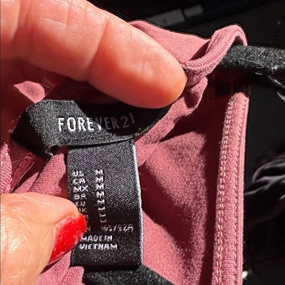 Forever 21 Long Sleeve Wrap Dress in Deep Red - Picture 4 of 5